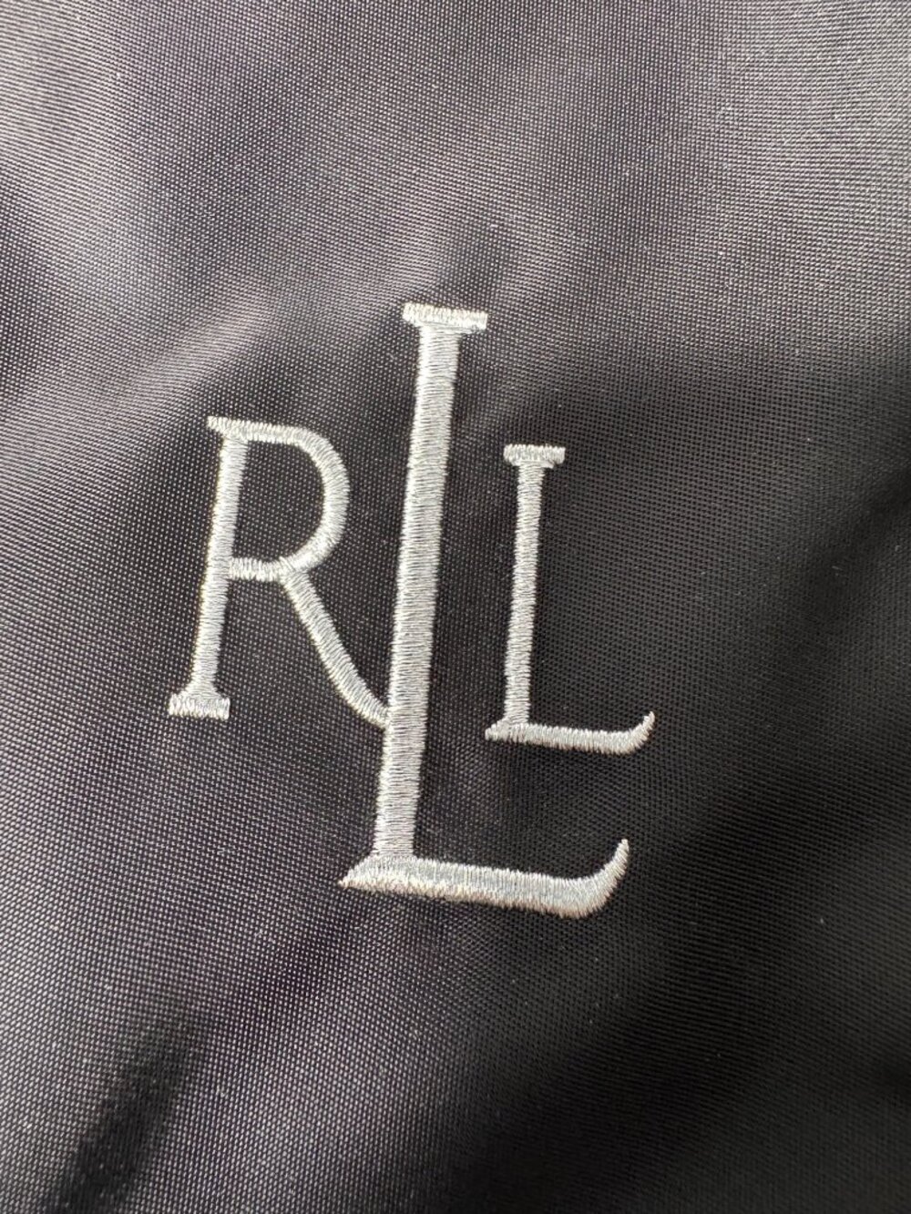 NWT Lauren Ralph Lauren Black Nylon Tote Bag Embroidered Logo Pockets Travel - Picture 5 of 9